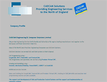 Tablet Screenshot of cadcamsol.co.uk